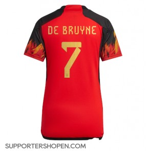 Belgien Kevin De Bruyne #7 Hemma Matchtröja Dam VM 2022 Kortärmad